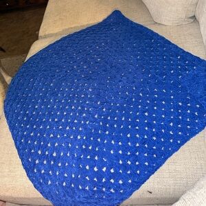 Cozy Blue Crochet Baby Blanket